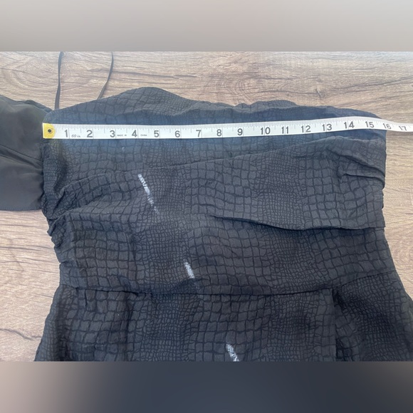 Affliction Women's silk‎ Dress BAILEY TULIP Dress Black Premium size 10 - Picture 7 of 8